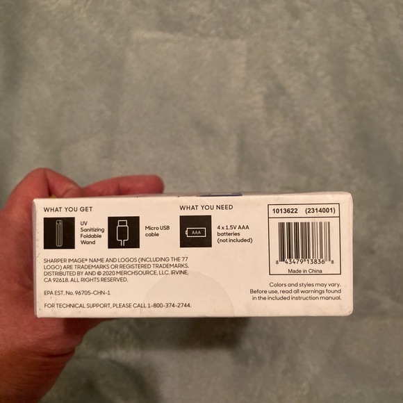 Sharper Image UV Sanitizing Portable Wand - Picture 2 of 9